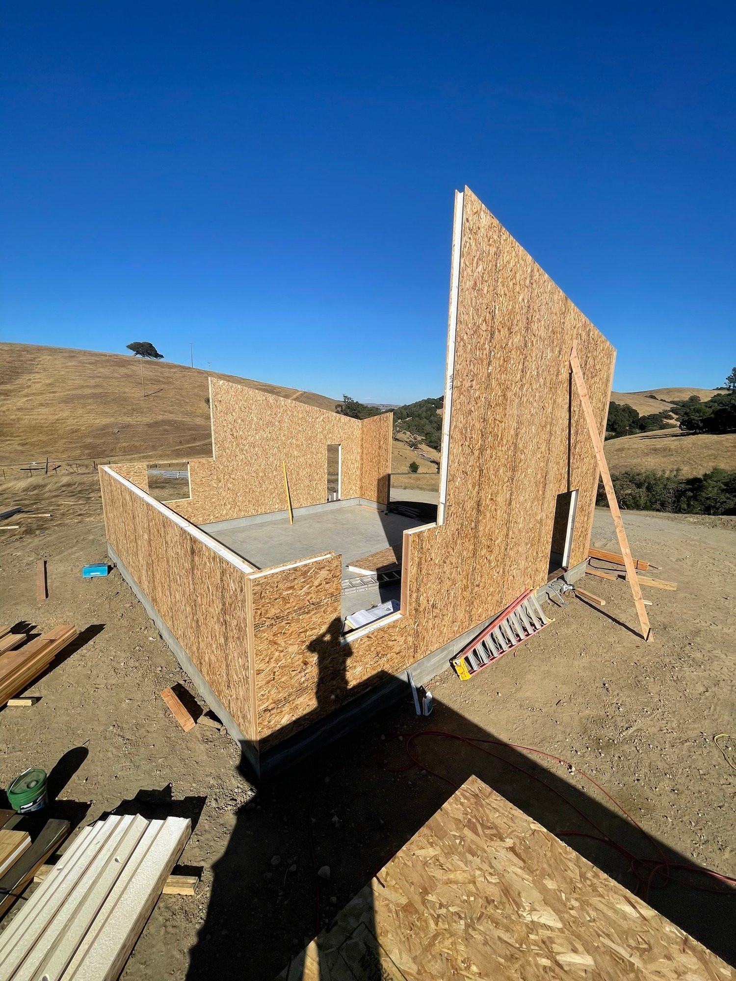 Premier SIPS Wall Sections During Installation